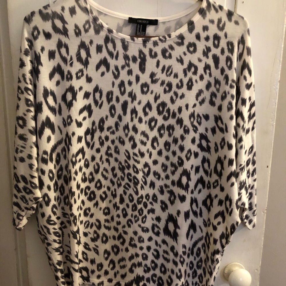 Animal print flowy top